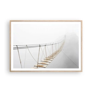 Plakat w ramie jasny dąb - Dokąd cię zaprowadzi? - 100x70 cm