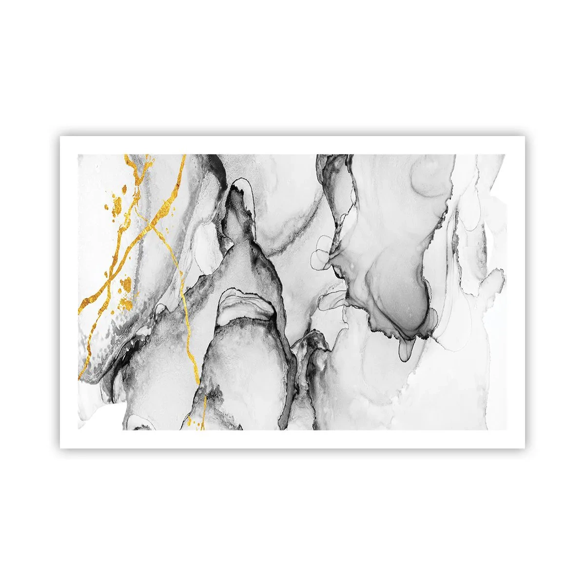 Plakat - Kompozycja z motywem złota - 91x61 cm
