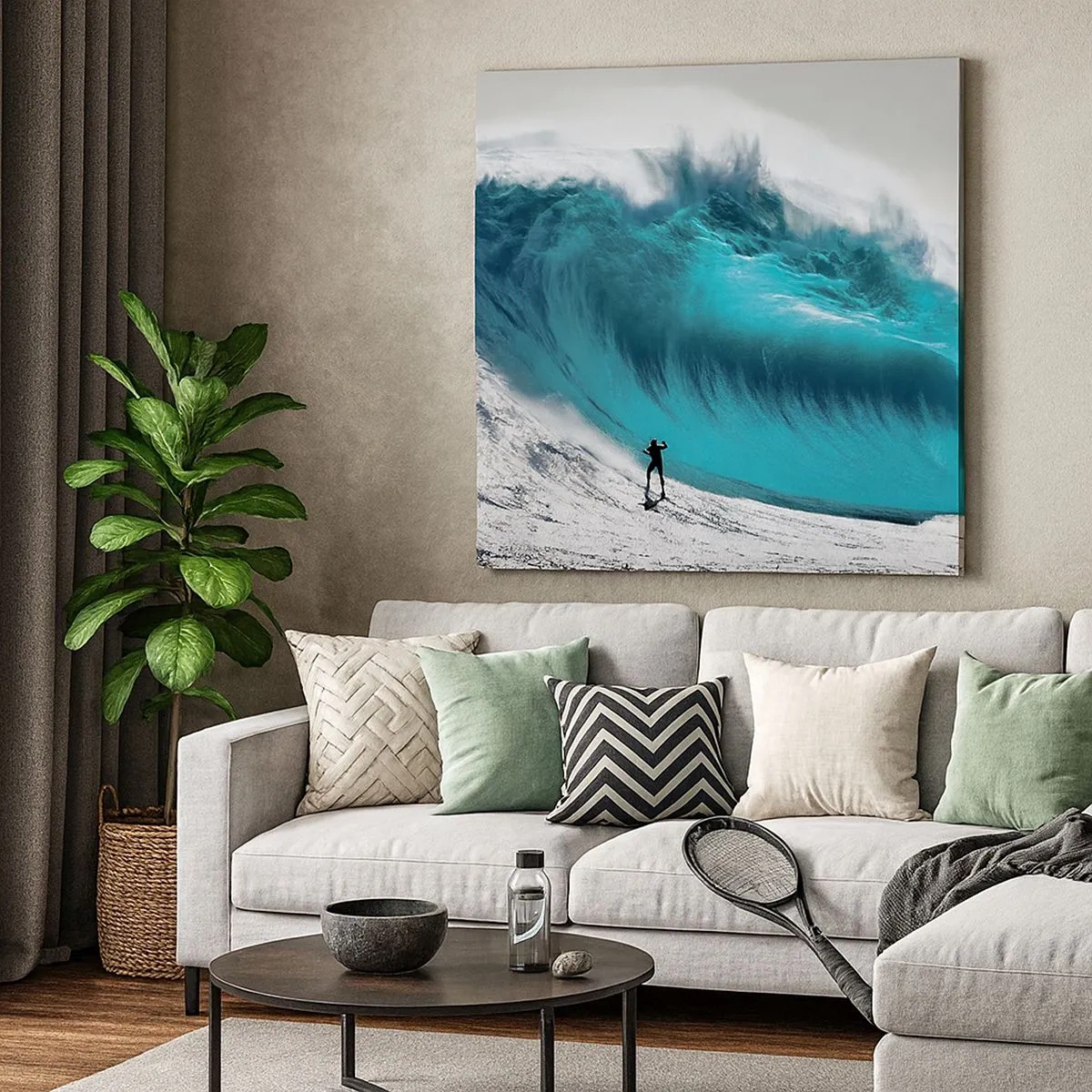 Obraz na płótnie - Wyzwanie przyjęte - 30x30 cm