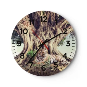 Zegar ścienny - Widok z Księgi Rodzaju - 30x30 cm