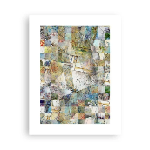 Plakat - Geometryczne przetasowanie - 30x40 cm