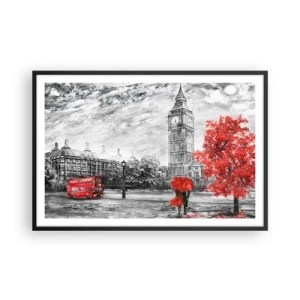 Plakat w czarnej ramie - Ekscytujący dzień - 91x61 cm