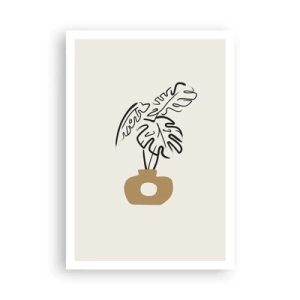 Plakat - Monstera – ozdoba domu - 70x100 cm