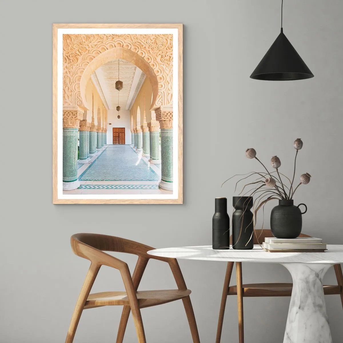 Plakat w ramie jasny dąb - Z opowieści Szeherezady - 70x100 cm