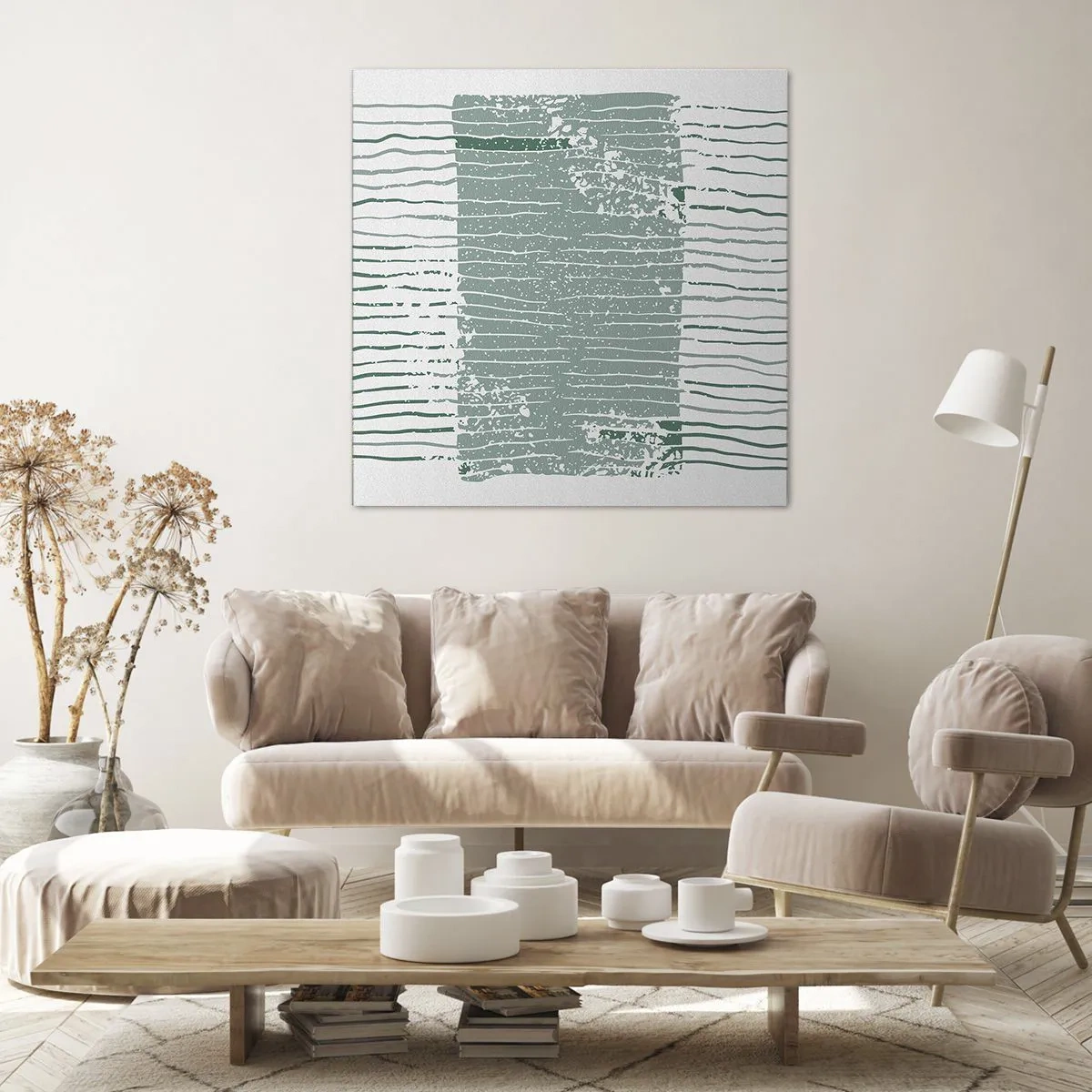 Obraz na płótnie - Abstrakcja morska - 30x30 cm