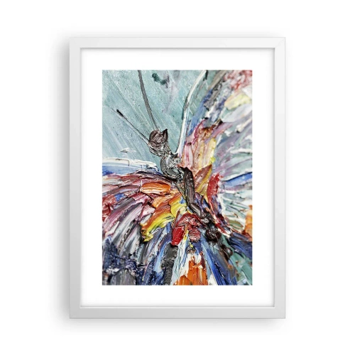 Plakat w białej ramie - Pomalowany przez naturę - 30x40 cm