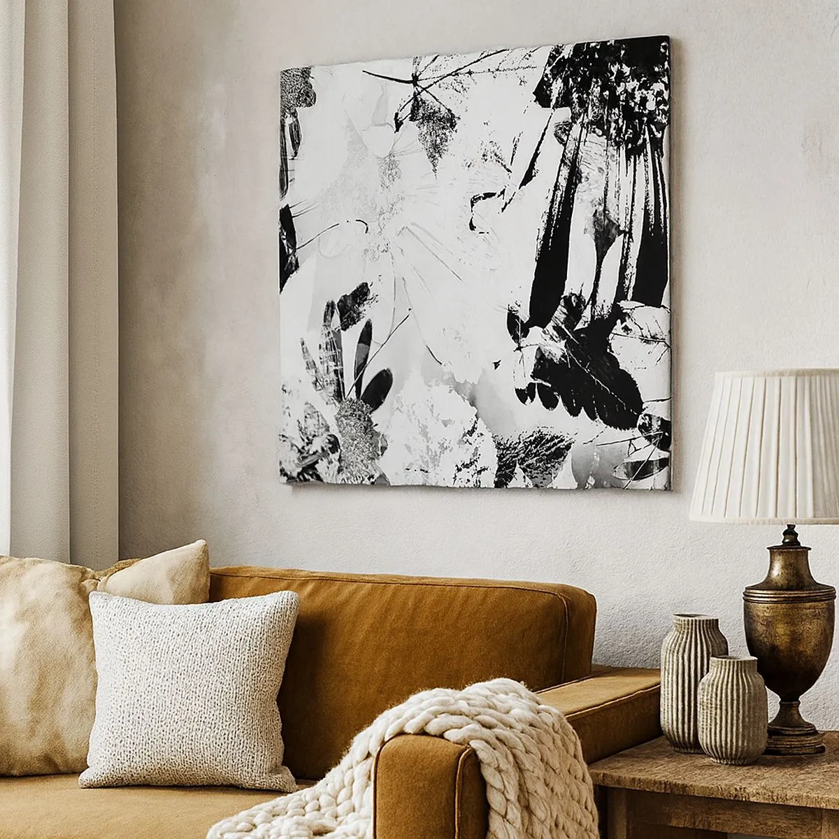 Obraz na płótnie - Jesień w negatywie - 30x30 cm