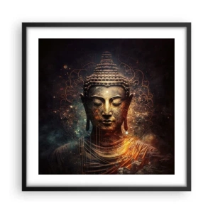 Plakat w czarnej ramie - Duchowa równowaga - 50x50 cm