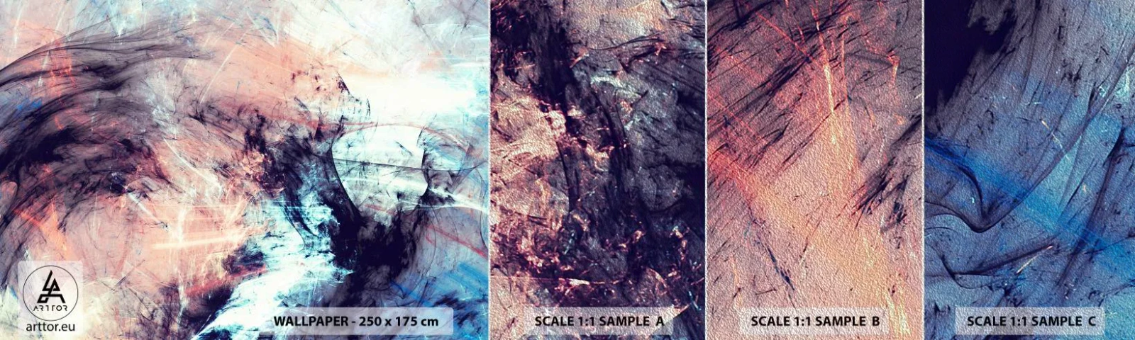 Fototapeta Próbka Premium Sand - Poczuj wiatr - Abstrakcja, Sztuka, Nowoczesny Wzór - 100x30 cm