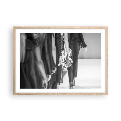 Plakat w ramie jasny dąb - Stylowa parada - 70x50 cm