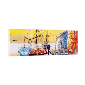 Obraz na szkle - Szczęśliwy powrót - 90x30 cm