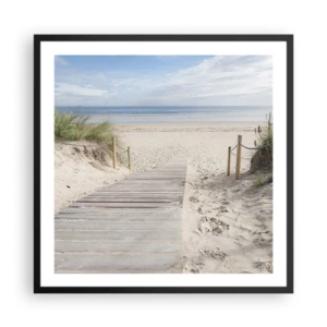 Plakat w czarnej ramie - Po horyzont - 60x60 cm