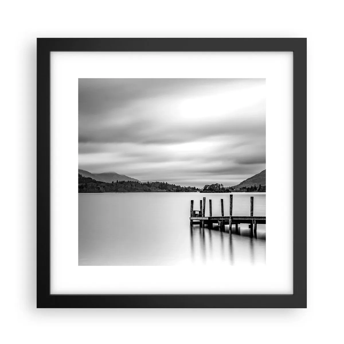 Plakat w czarnej ramie - Łagodność i siła - 30x30 cm