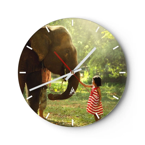 Zegar ścienny - Siła przyjaźni - 40x40 cm