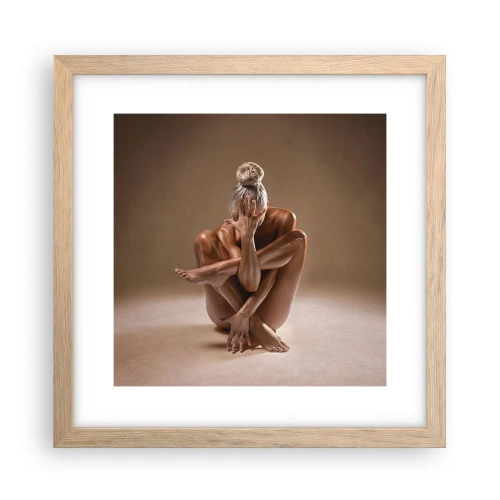 Plakat w ramie jasny dąb - Jedność ciała i ducha - 30x30 cm