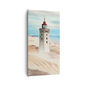 Obraz na płótnie - Zawsze wpatrzona w morze - 65x120 cm