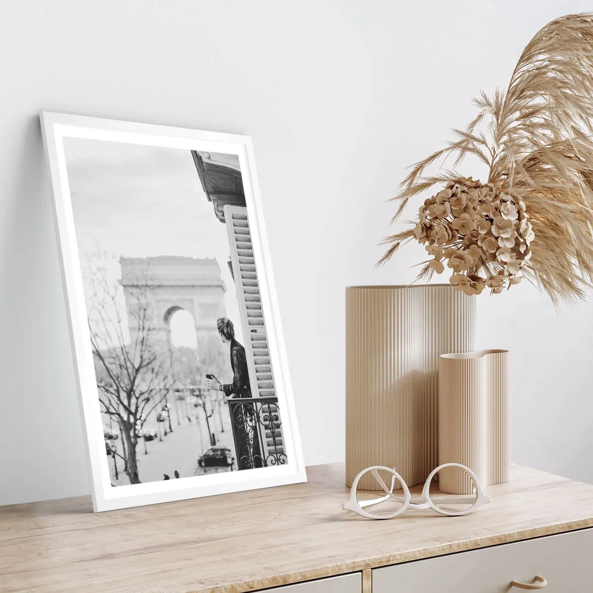 Plakat w białej ramie - Pokój z widokiem - 40x50 cm