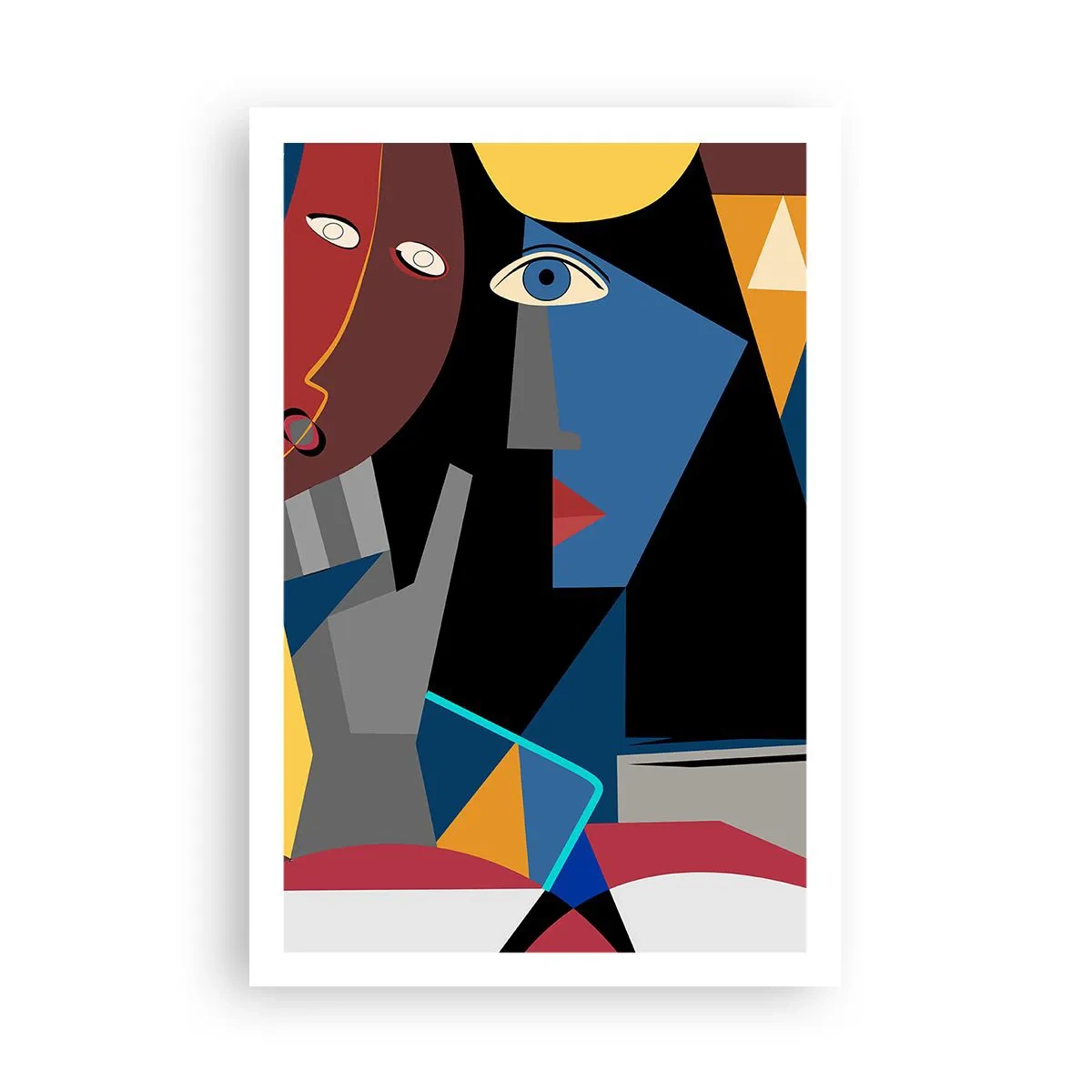 Plakat - Rozmowa kubistów - 61x91 cm