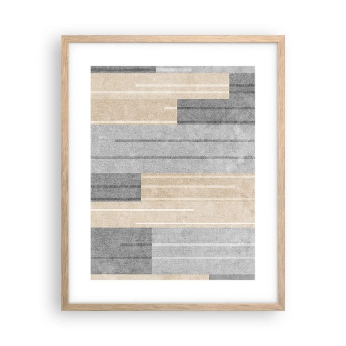 Plakat w ramie jasny dąb - Kompozycja: trzymać pion - 40x50 cm