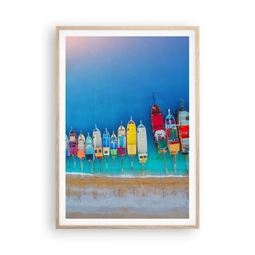 Plakat w ramie jasny dąb - Z lotu ptaka - 70x100 cm