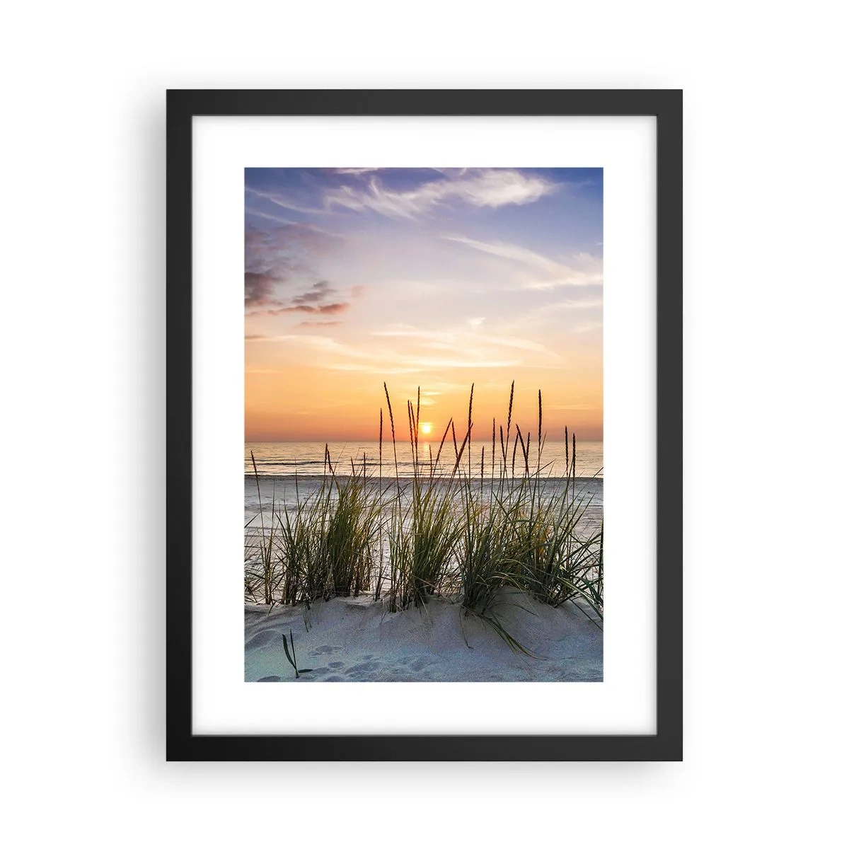 Plakat w czarnej ramie - Popatrz, pomyśl, poczuj - 30x40 cm