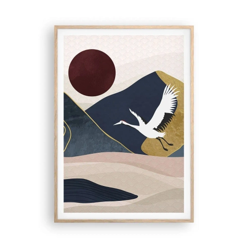 Plakat w ramie jasny dąb - I znowu ZLECIAŁ dzień - 70x100 cm