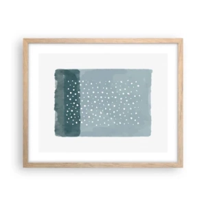 Plakat w ramie jasny dąb - Wyrosłe na błękicie - 50x40 cm