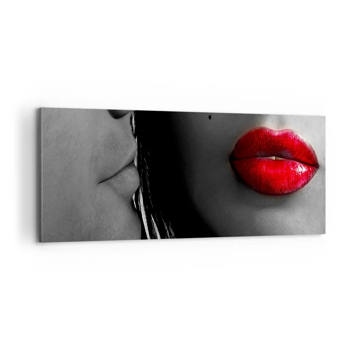 Obraz na płótnie - Twarz przy twarzy - 100x40 cm