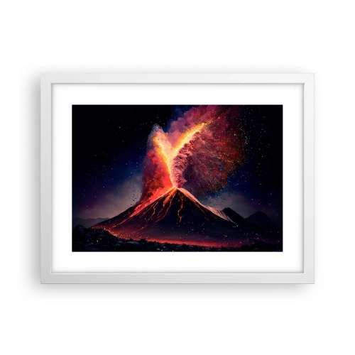 Plakat w białej ramie - Piękno i groza - 40x30 cm