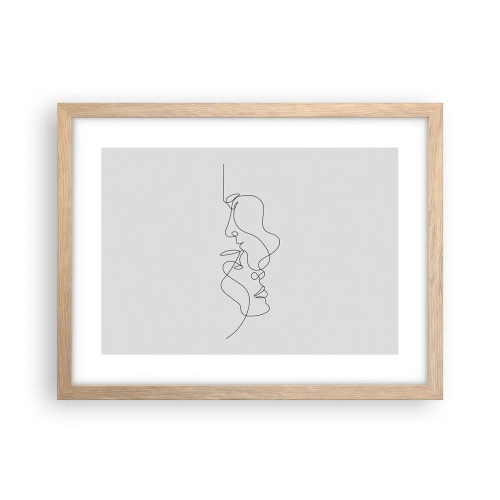 Plakat w ramie jasny dąb - Żar rzewnych żądz - 40x30 cm