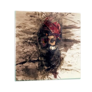 Obraz na szkle - Co najmniej niepokojąca - 50x50 cm