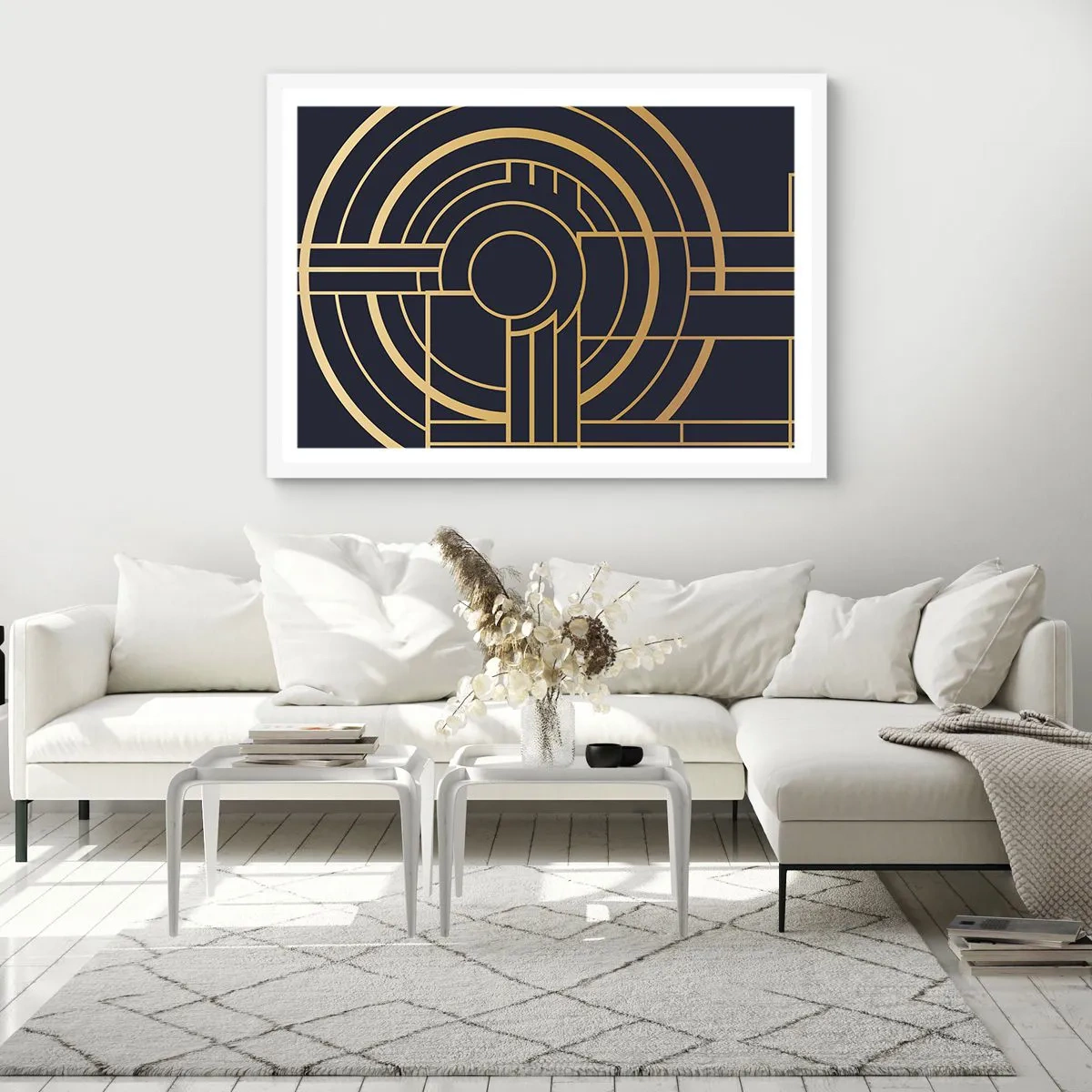 Plakat w białej ramie - Obroty rzeczy - 40x30 cm