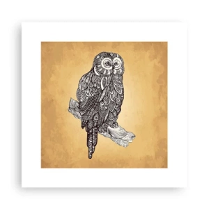 Plakat - Misterne ornamenty mądrości - 30x30 cm