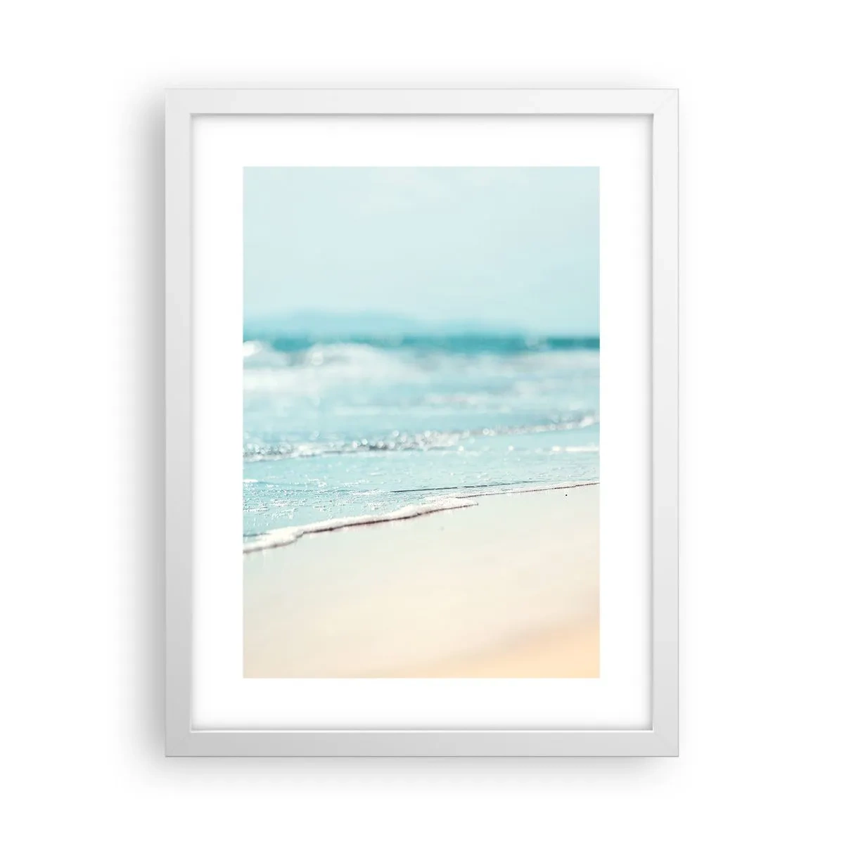 Plakat w białej ramie - Ciepło i szum - 30x40 cm