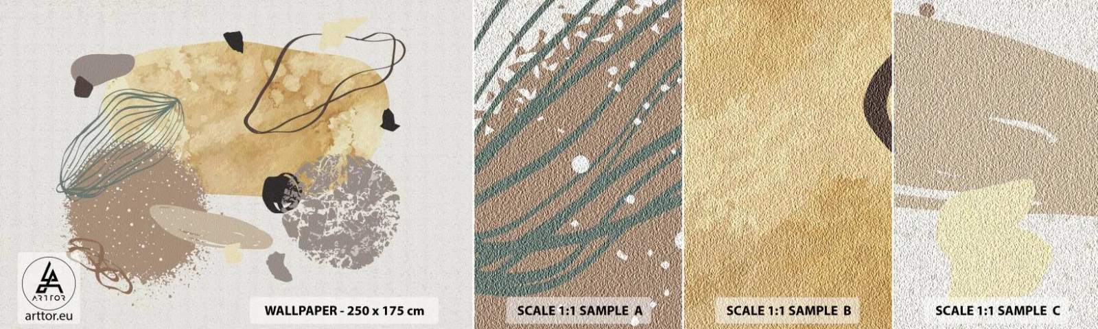 Fototapeta Próbka Samoprzylepna Deluxe Sticker - Plumkologia stosowana - Abstrakcja, Sztuka, Minimalizm - 100x30 cm