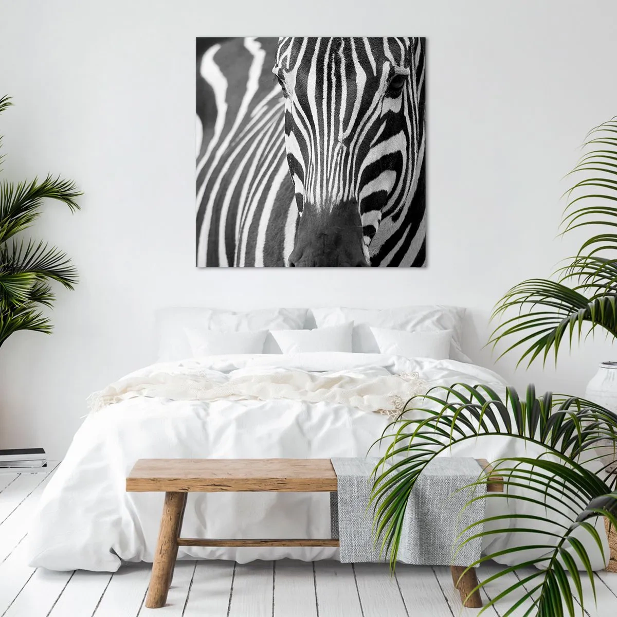 Obraz na płótnie - Świat jest czarno-biały - 50x50 cm