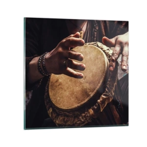 Obraz na szkle - W rytmie serca - 50x50 cm