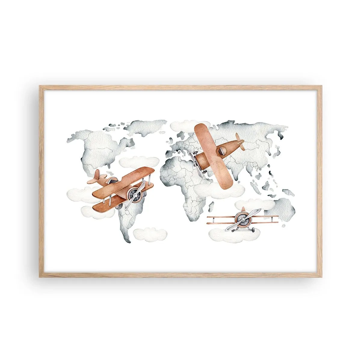 Plakat w ramie jasny dąb - W pionierskim duchu - 91x61 cm