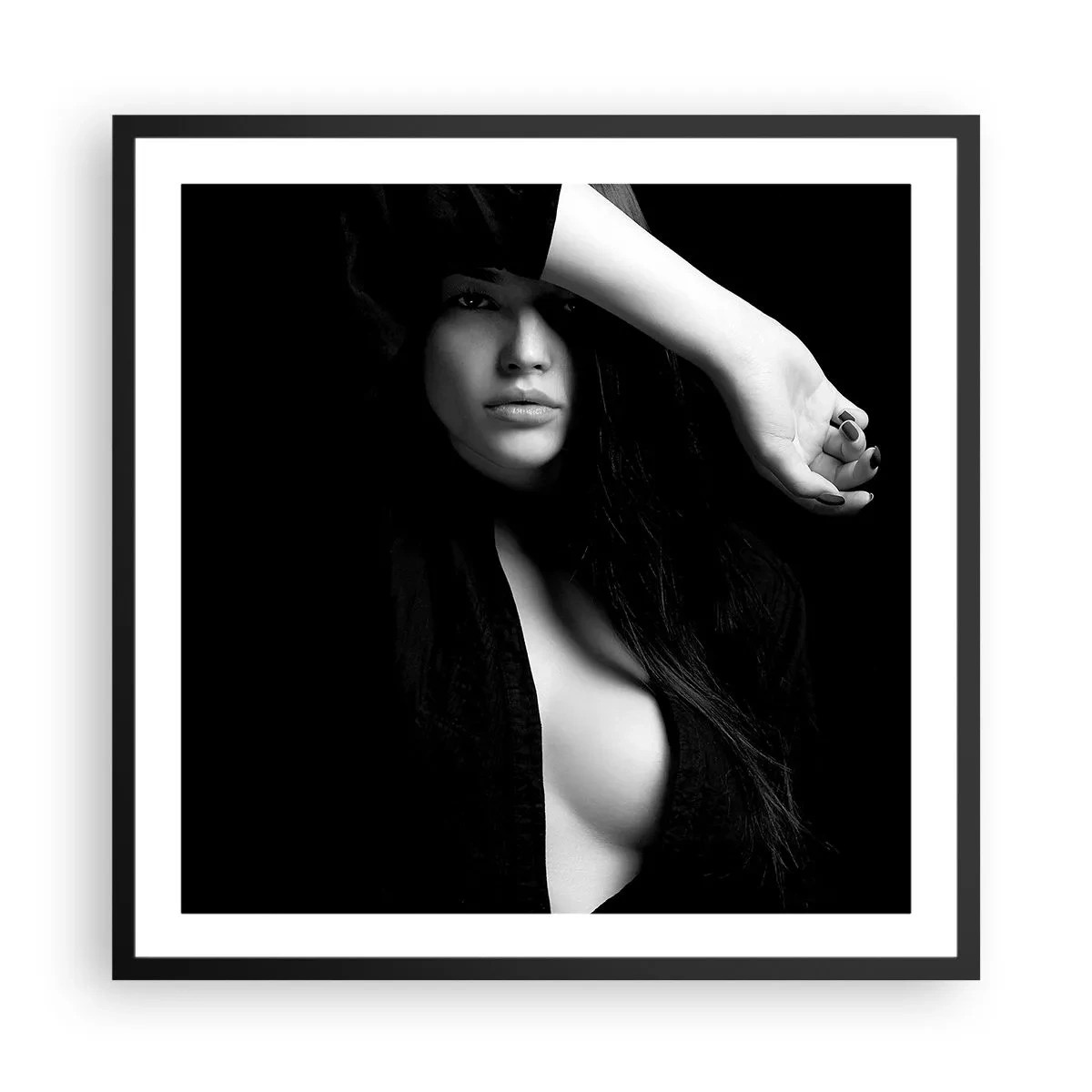 Plakat w czarnej ramie - Szkoła uwodzenia - 60x60 cm