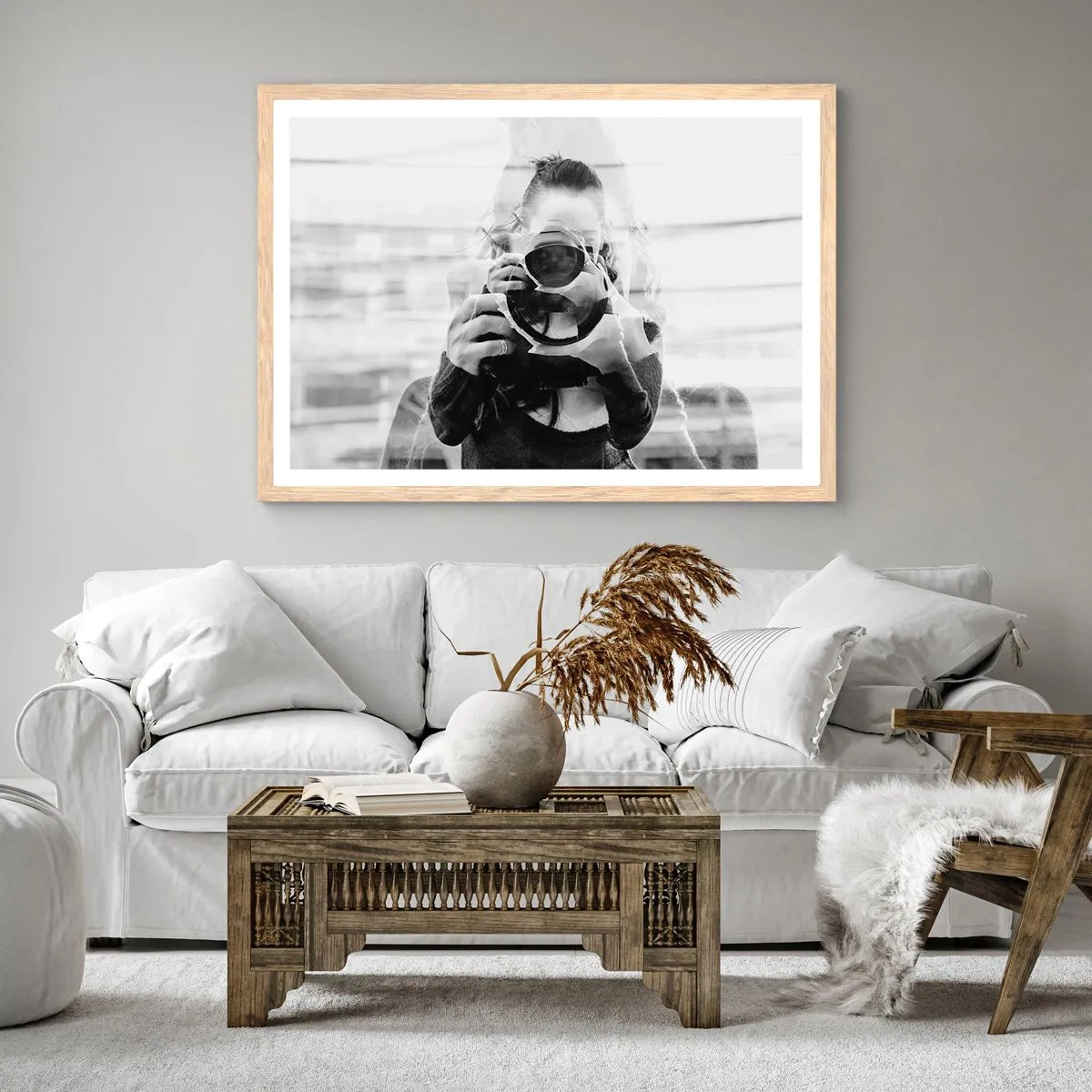 Plakat w ramie jasny dąb - Twórca i tworzywo - 40x30 cm