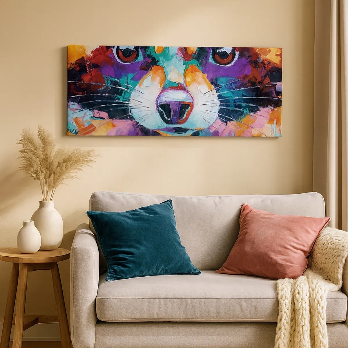 Obraz na płótnie - Tylko dobre emocje - 30x30 cm