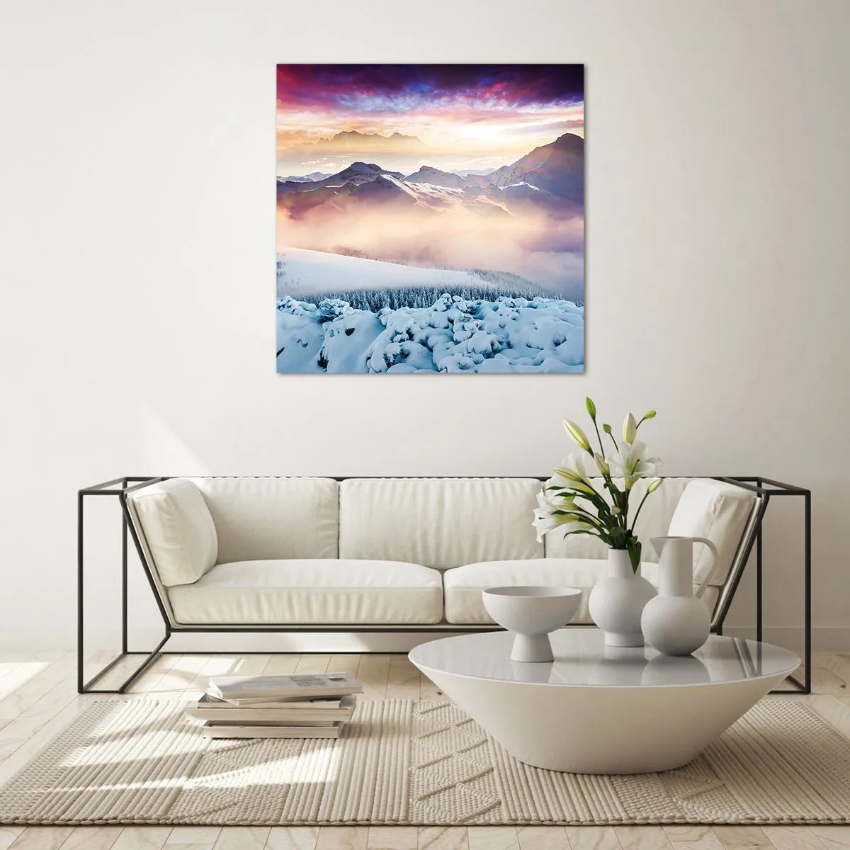 Obraz na szkle - Siła i czystość natury - 40x40 cm