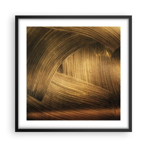 Plakat w czarnej ramie - W złotym labiryncie - 50x50 cm