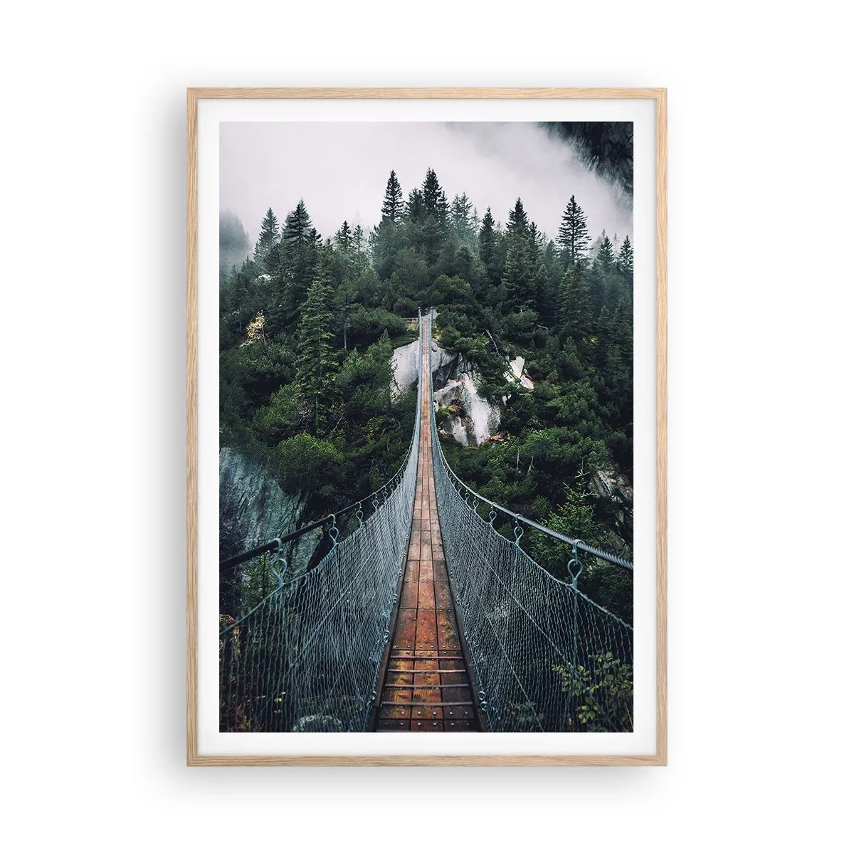 Plakat w ramie jasny dąb - Tylko dla orłów - 70x100 cm