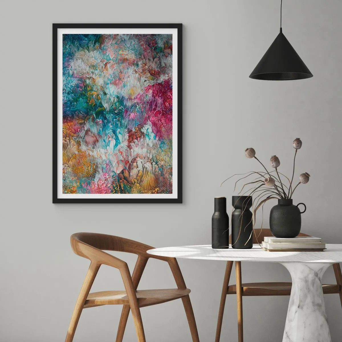 Plakat w czarnej ramie - W pełnym rozkwicie - 70x100 cm
