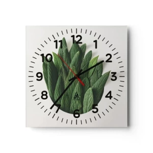 Zegar ścienny - Nieposkromiona ciekawość - 30x30 cm