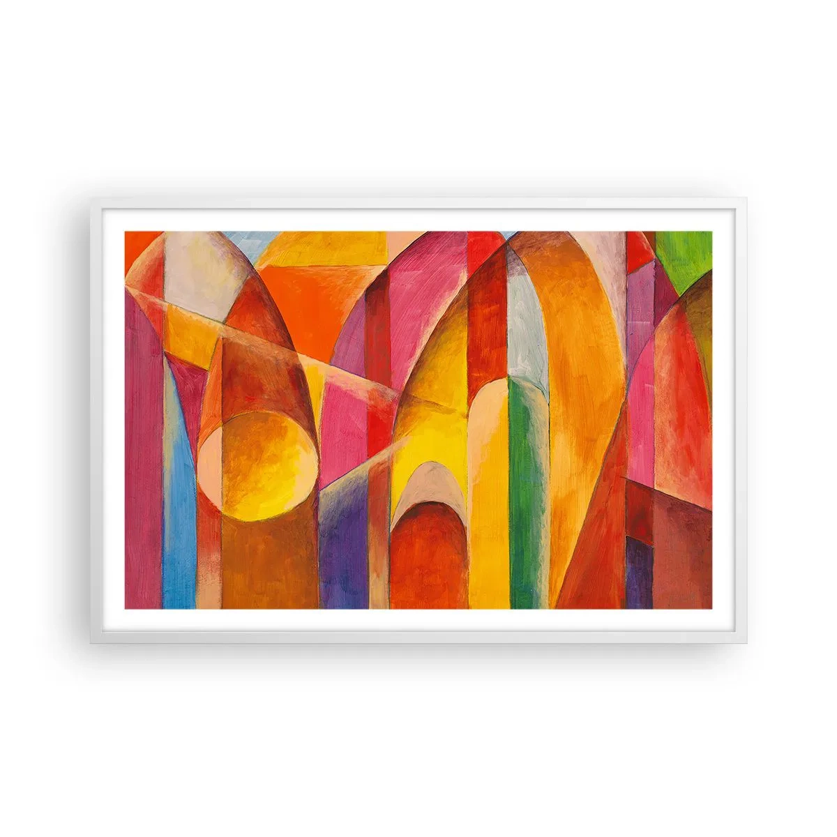 Plakat w białej ramie - Katedra słońca - 91x61 cm