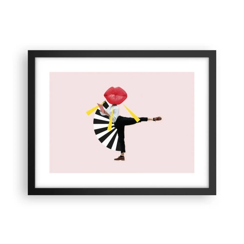 Plakat w czarnej ramie - Surrealistyczny pop-art - 40x30 cm