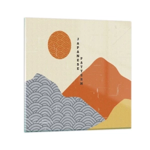 Obraz na szkle - W japońskim duchu - 70x70 cm