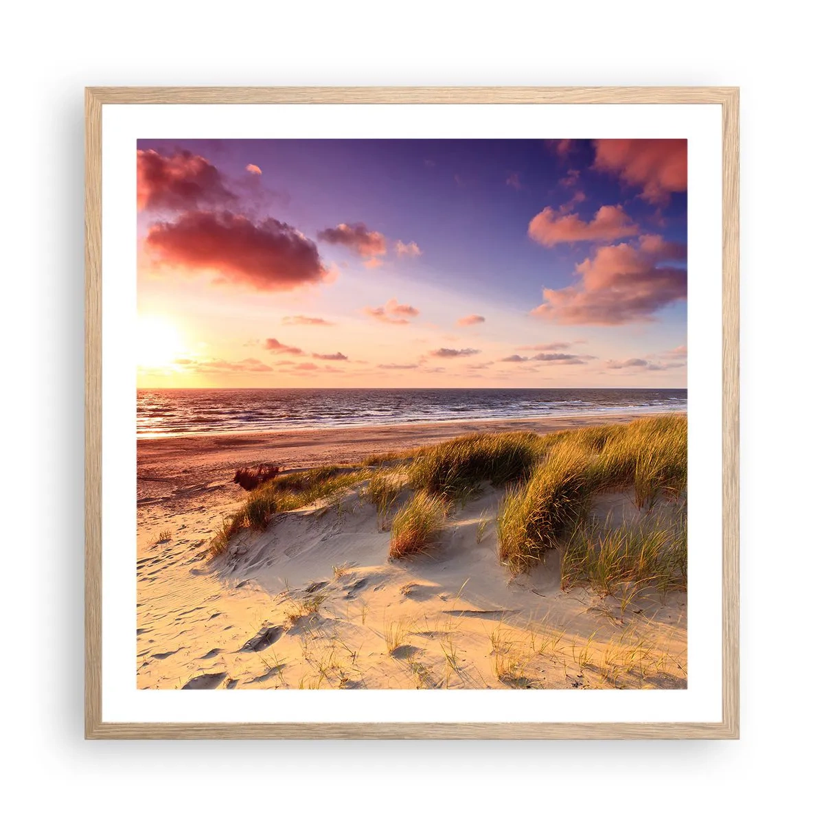 Plakat w ramie jasny dąb - Już latem pachnie powietrze - 60x60 cm